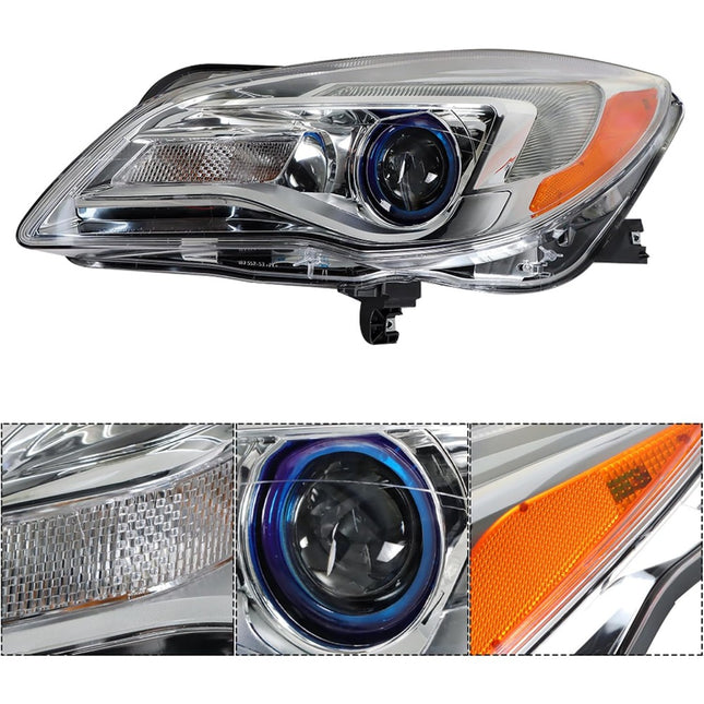 Findmall Headlights Assembly Halogen Replacement for Regal 2014-2017 Driver Side 13409902 GM2502413