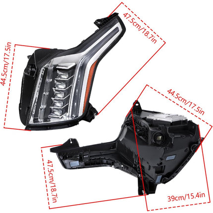 Findmall Headlights Assembly Replacement for Escalade 2015-2020 84216044