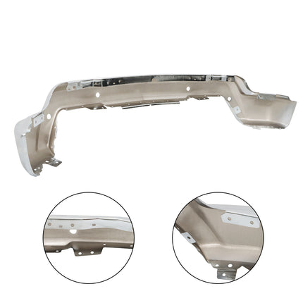 Findmall Chrome Steel Front Bumper Face Bar with Parking Sensor Holes Replacement for 2022-2023 Chevrolet Silverado 1500