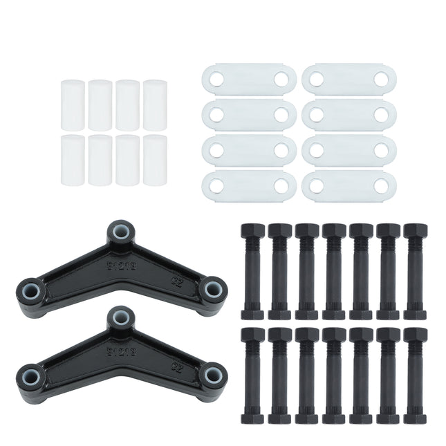 Findmall Tandem Trailer Suspension Equalizer and Shackle Kit for 1-3/4 in Double-Eye Springs