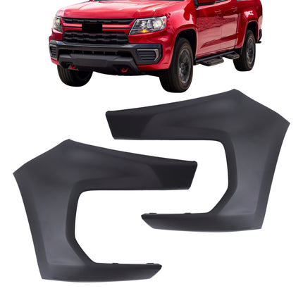 Findmall Front Bumper Side Covers for 2021-2022 Chevrolet Colorado, Left and Right Pair, Replacement for 84922760 and 84922761