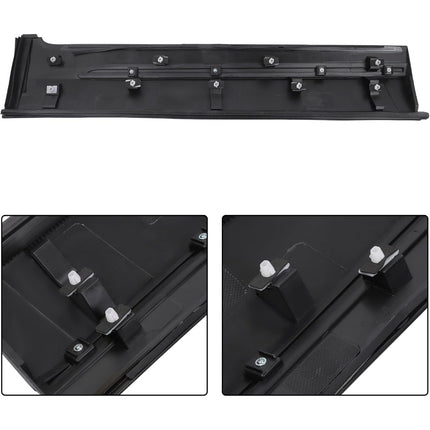 Findmall Rear Left Lower Door Molding for 2019-2022 Honda Pilot, Black with Chrome Trim