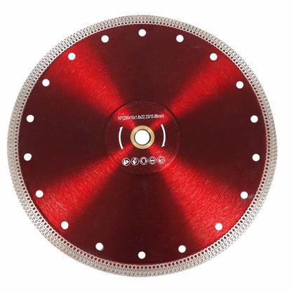 findmall 10 Inch Super Thin Dry Wet Diamond Porcelain Saw Blades Ceramic Cutting Disc Wheels for Cutting Ceramic Tile Porcelain Granite Marbles