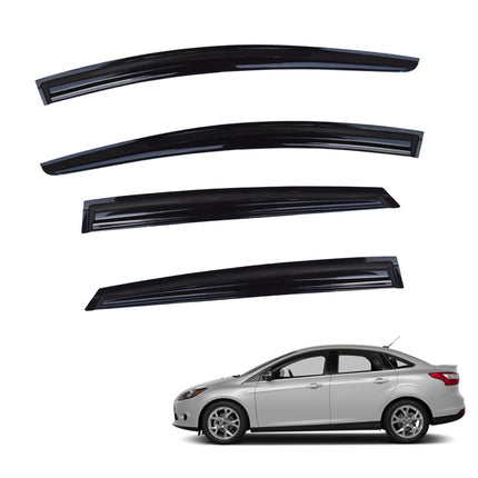 Findmall Side Window Deflectors Visor Vent Rain Guard Replacement for 2012-2015 Focus