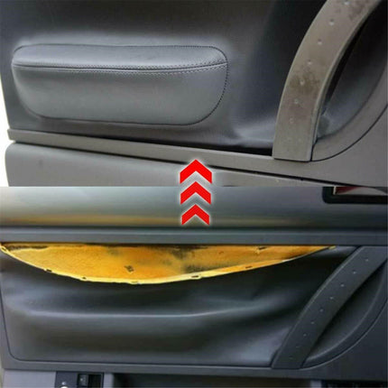 Findmall 2Pcs Car Door Panel Black Leather Insert Cards Replacement for Beetle 1998-2010