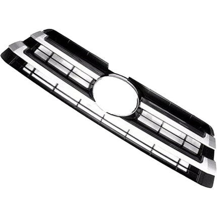Findmall Front Upper and Lower Honeycomb Grille Set for 2017-2019 Toyota Highlander, Black with Chrome Trim