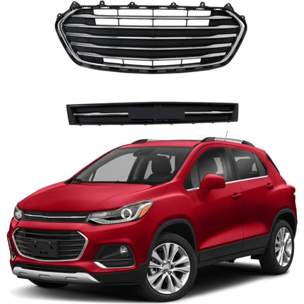 Findmall 2-Piece Front Upper and Lower Bumper Grille Set Replacement for Trax LS LT and Premier 2017-2020