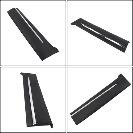 Findmall Rear Left Lower Door Molding for 2019-2022 Honda Pilot, Black with Chrome Trim