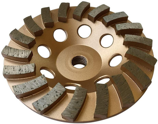 Findmall 5" Diameter 5/8-11" Arbor 18 Turbo Grinding Wheels For Concrete Masonry