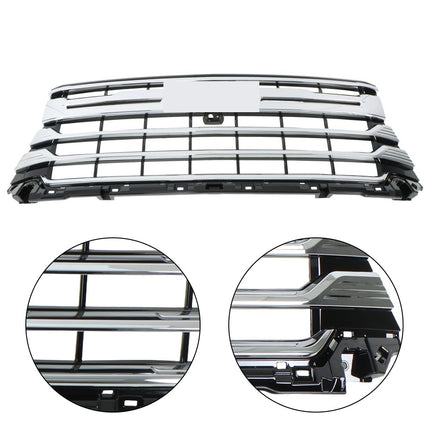 Findmall Chrome and Black Front Upper Bumper Grille Replacement for Silverado 2500HD and 3500HD High Country 2024-2025 86533026