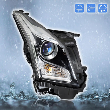 Findmall Headlight Headlamp Assembly Halogen Passenger Side Replacement for ATS 2013 2014 2015 2016 2017 2018 Replacement for 23236366 Right RH
