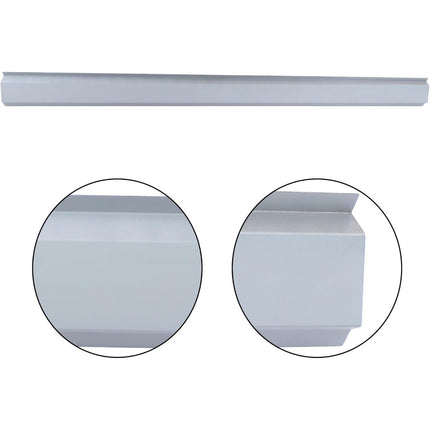Findmall Rocker Panel Pair for 2014-2016 Chevrolet Silverado 1500 GMC Sierra 1500 Crew Cab, Silver