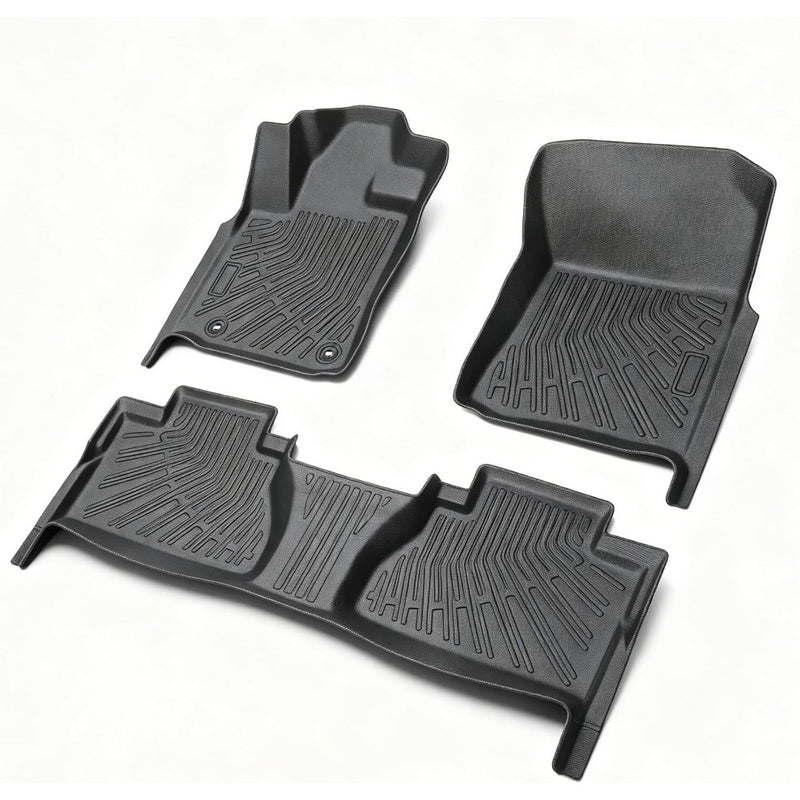 Findmall 3PCS Floor Mats TPE Replacement for Tundra CrewMax Cab 2014-2021