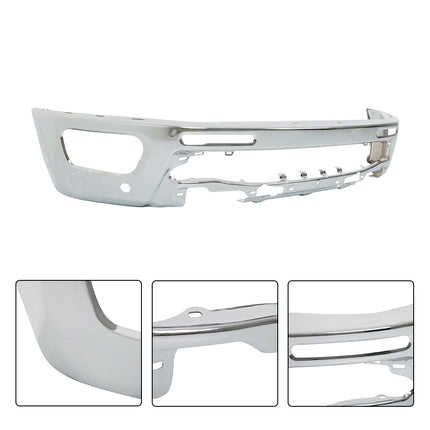 Findmall Chrome Steel Front Bumper Face Bar with Parking Sensor Holes Replacement for 2019-2023 Ford Ranger, LB3Z-17757-A, KB3Z-17757-B