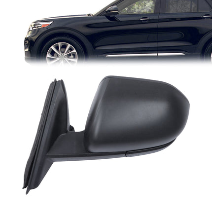 Findmall Driver Left Side Power Heated Side View Mirror w/Blind Spot Detection Textured Puddle Lamp 8-Pins