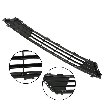 Findmall Front Bumper Upper Lower Grille Grill Replacement for 2017 2018 Fusion Black