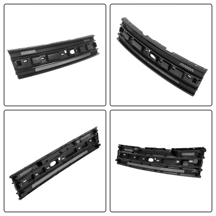 Findmall Plastic Front Inner Bumper Grille Kit with Glossy Black Straight Trims Replacement for Flex 2013-2019 DA8Z-8200-BC