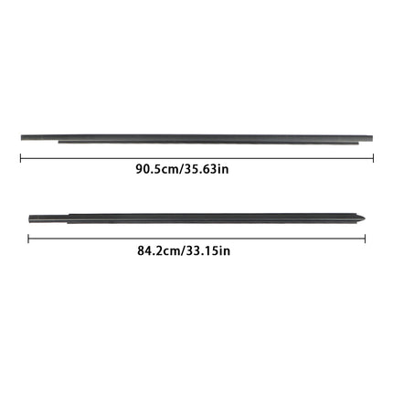 Findmall Outer Window Belt Weatherstrip Kit for Ram Trucks, 4-Piece