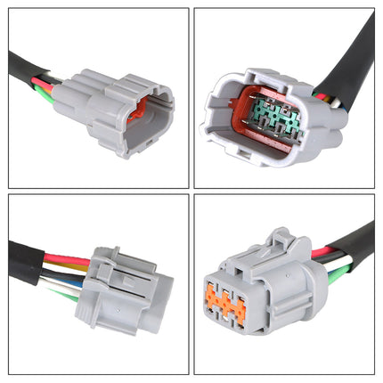 Findmall Headlight Conversion Adapters Wiring Harness Replacement for 2003-2005 350z HID Wiring 8 to Headlight 6