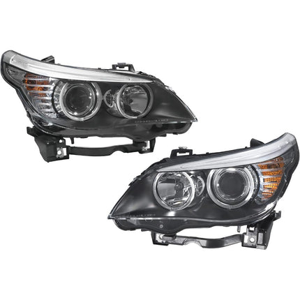 Findmall Headlight Assembly Pair Replacement for 528i 2008-2010