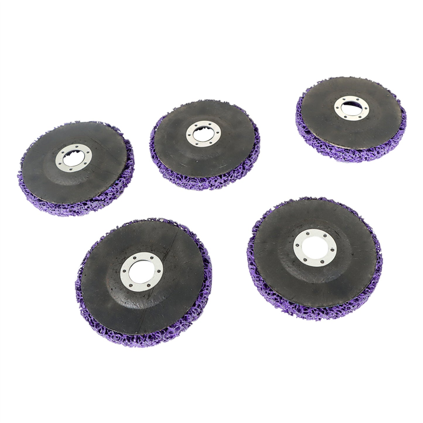 findmall 10Pcs 4-1/2 x 7/8 Purple Quick Change Easy Strip Discs Poly Abrasive Wheel Silicon Carbide Abrasive Wheel Fit for Angle Grinders