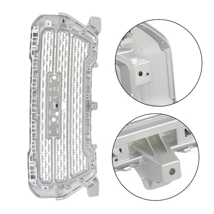 Findmall Front Upper Mesh Grille for 2019-2021 GMC Sierra 1500, Silver