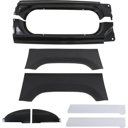 Findmall 8-Piece Rocker Panel Cab Corner and Wheel Arch Repair Kit for 1973-1987 Chevrolet GMC C/K Standard Cab