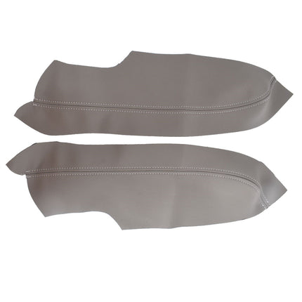 Findmall 1 Pair Gray Car Door Panels Armrest Cover Synthetic Leather Replacement for 2006-2011 Honda Civic Sedan