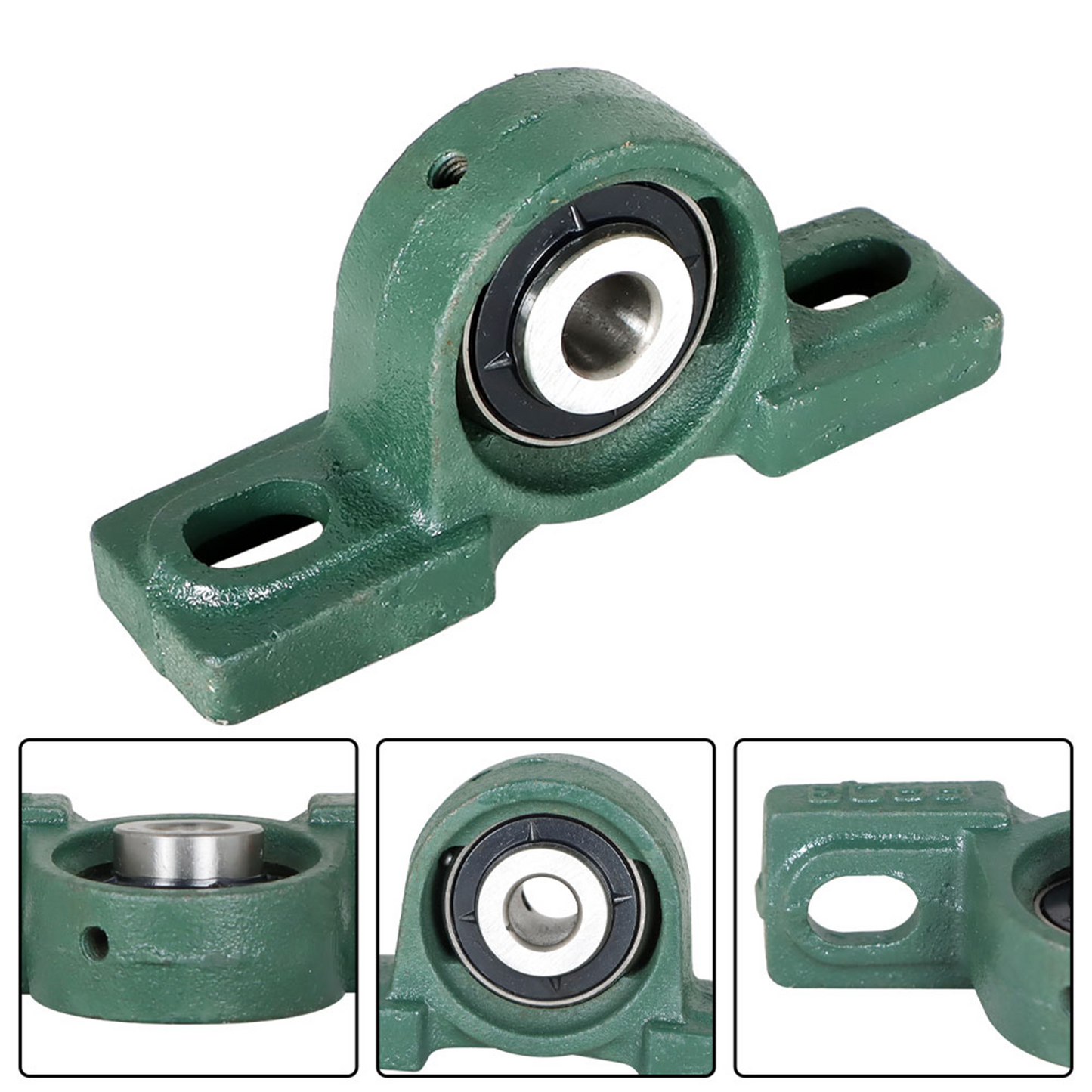 findmall 4Pcs Pillow Block Bearings UCP201-8 Pillow Block Bearing 1/2 Inch Bore Bearing Steel 2 Bolt Pillow Block Flange Bearing Self Alignment