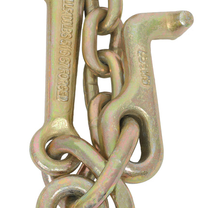 Findmall G70 3/8" x 2 ft Truck Tow Chain Heavy Duty Towing Chain with Hooks Replacement for Vehicle Recovery