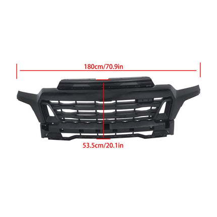 Findmall Glossy Black Front Upper Bumper Grille Replacement for Colorado LT Trail Boss WT and Z71 2023-2025 87844551