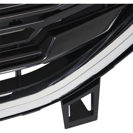 Findmall Front Grille Assembly for 2018-2021 GMC Terrain, Black with Chrome Trim