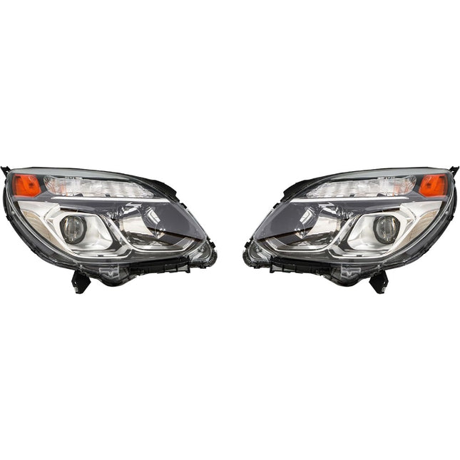 Findmall Headlight Assembly Pair Replacement for Equinox 2016-2017