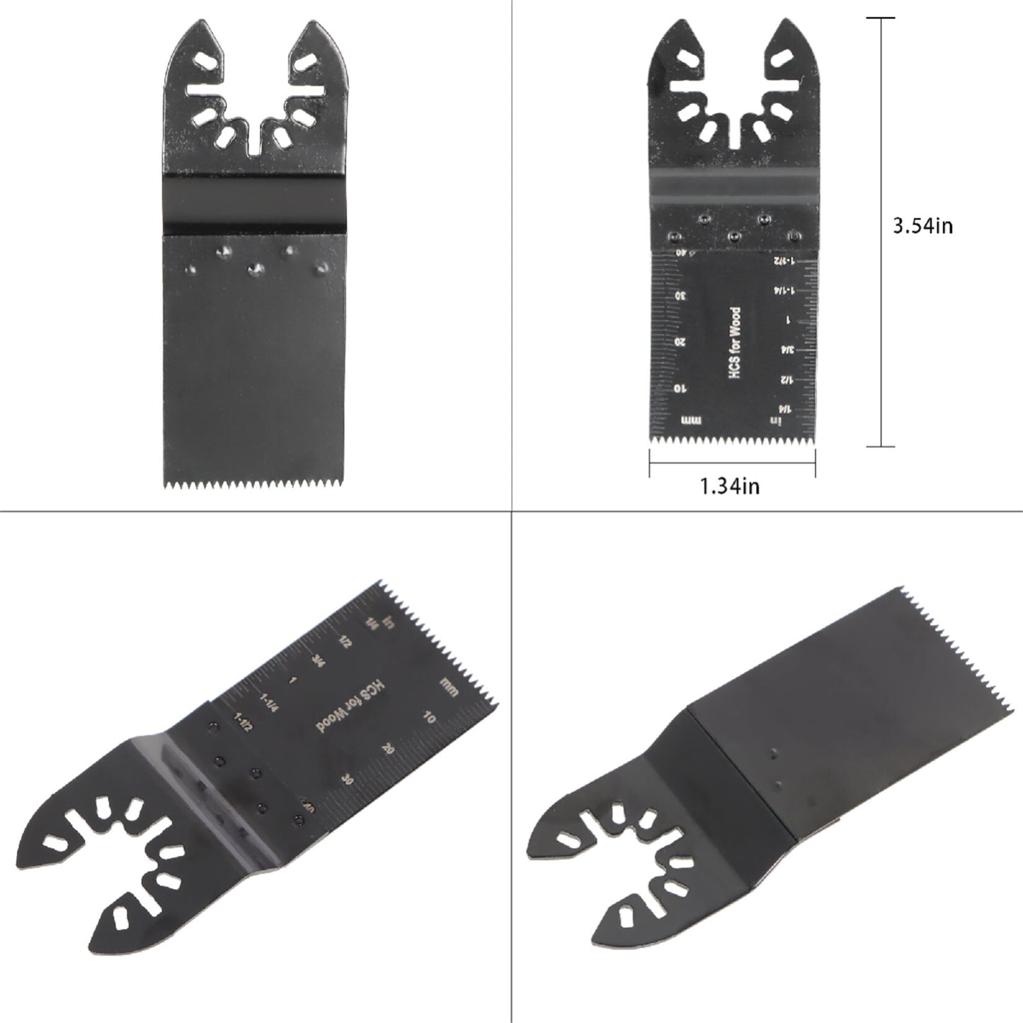 findmall 48Pcs Oscillating Tool Accessories Set 1-3/8, 1-3/4 Inch Multi Tool Blades Oscillating Saw Blades Accessories Fit for Universal Treasure Oscillating Tools