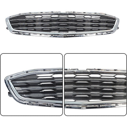 Findmall 2-Piece Front Upper and Lower Bumper Grille Set Replacement for Malibu 2016-2018