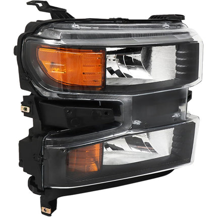 Findmall Headlight Headlamp Assembly Halogen Passenger Side Replacement for Silverado 1500 2019 2020 2021 Replacement for 84621849 Right RH