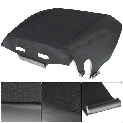 Findmall Driver Bottom Cloth Seat Cover (Black) Replacement for 2007-2014 Silverado 1500 2500HD 3500HD