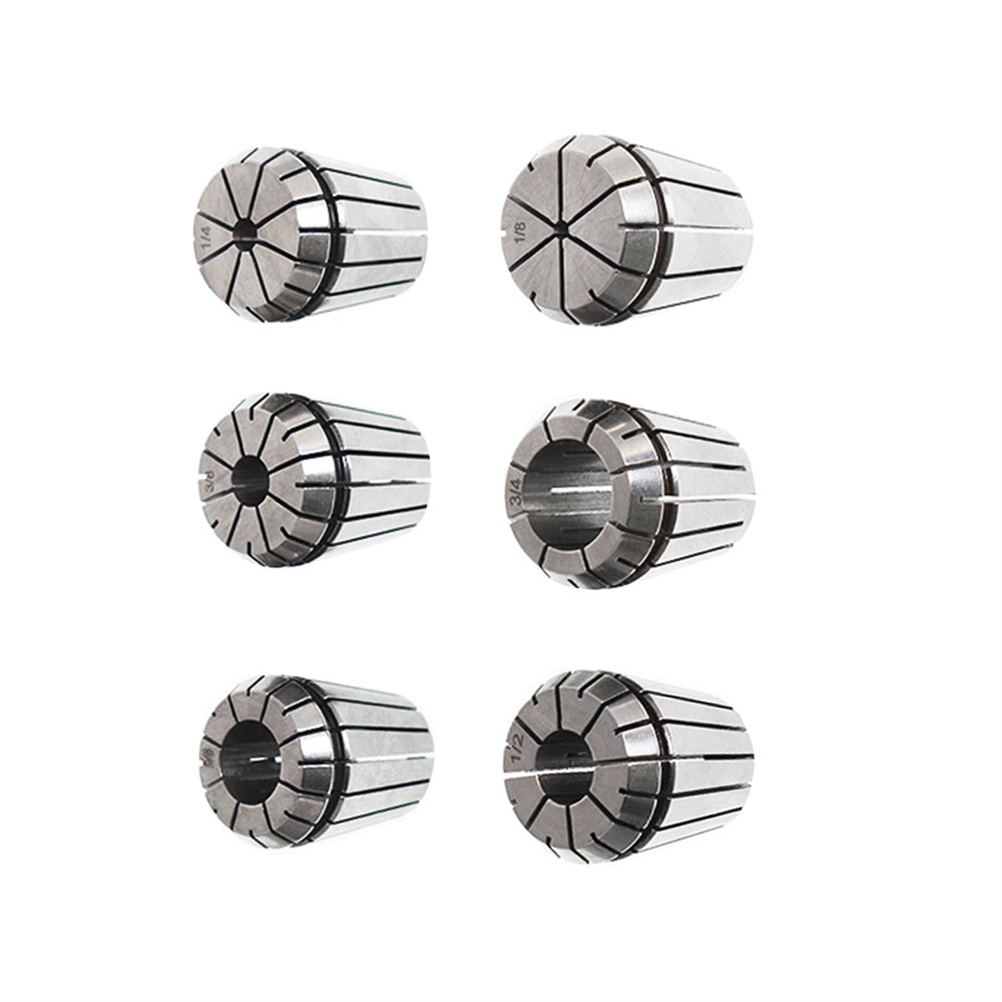 findmall 6Pcs ER32 Accuracy Spring Collet Set 1/8-3/4 for CNC Milling Lathe Tool and Work-Holding Engraving Machine