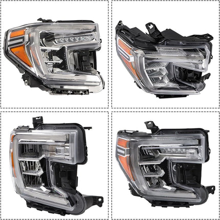 Findmall Headlight Assembly for 2019–2021 GMC Sierra Front Right Passenger Side, Replaces 84989881