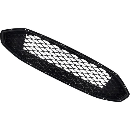 Findmall Black and Chrome Honeycomb Front Upper Bumper Grille Replacement for Fusion 2017-2018