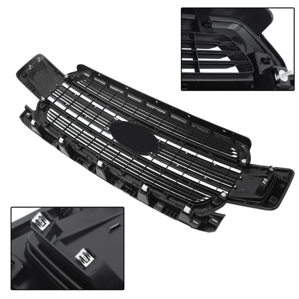 Findmall Front Grille Upper Glossy Black Mesh Style Replacement for F150 Limited 2018-2020