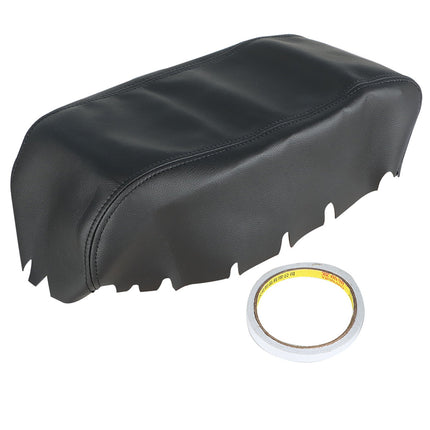 Findmall Leather Center Console Lid Black Armrest Cover Replacement for 2011-2019 Durango