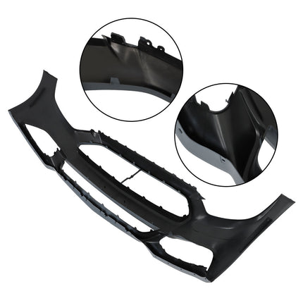 Findmall Primed Front Bumper Cover Replacement for 2015-2017 Ford Mustang EcoBoost GT V6 Coupe Convertible