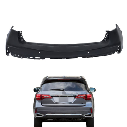 Findmall Rear Upper Bumper Cover for 2017-2020 Acura MDX, Sensor Holes, Primed