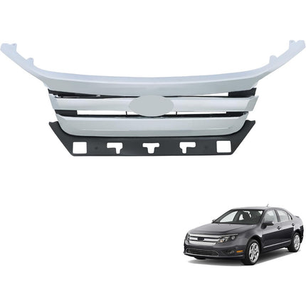 Findmall Chrome Grille Front Lower Bumper Grille Molding Replacement for Fusion 2010 2011 2012