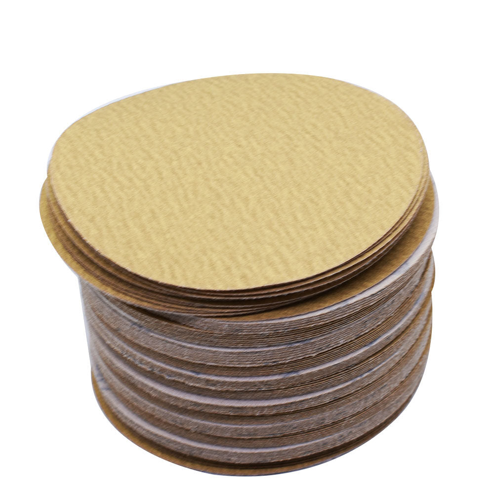 findmall Hook Loop Pads Sanding Disc 6-Inch NO-Hole 100Pcs Aluminum Oxide Round Flocking Sandpaper Fit for Sanding Grinder Polishing Accessories (60 80 120 180 240 320) Grit