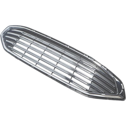 Findmall Chrome and Black Front Upper Bumper Grille Replacement for Fusion 2017-2018