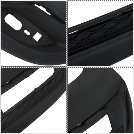 Findmall Rear Lower Bumper Cover for 2024-2025 Chevrolet Trax, No Sensor Holes, Primed