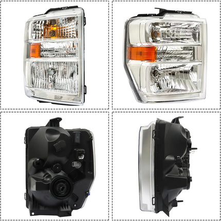 Findmall Headlight Assembly for 2008–2014 Ford E-150/E-250/E-350/E-450 Front Right Passenger Side, Replaces FO2503249