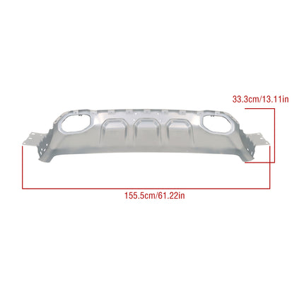 Findmall Front Bumper Face Bars for 2019‑2024 Ram 1500, Steel Silver